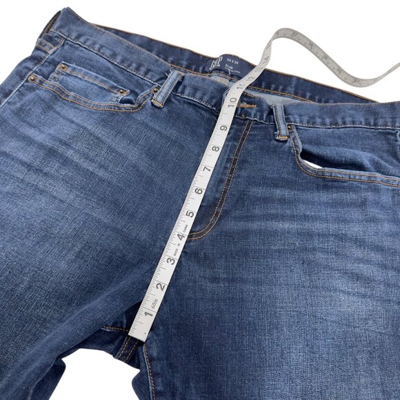 Gap Mens Slim Fit Blue Denim Jeans SZ 34x30 Stretch Cotton Blend Classic Design - Picture 6 of 14